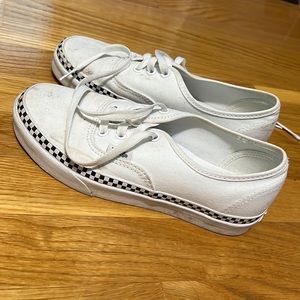 White checkered vans